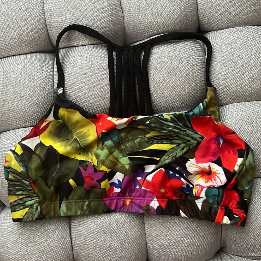 Mossimo Supply Co. Tropical Print Sports Bra Size Small